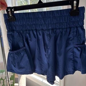 Free People brand new Blue Athletic Shorts